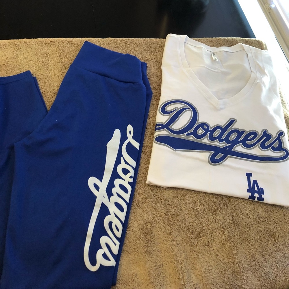 LAST 1 (LARGE)🚨 NWT LA DODGERS Legging&Shirt Set - Picture 2 of 8
